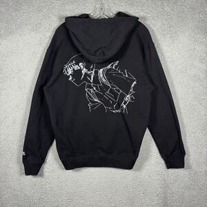 Undercover x Evangelion Shinji Ikari Dont Run Away Hoodie Black UC2A4881 Mens 2